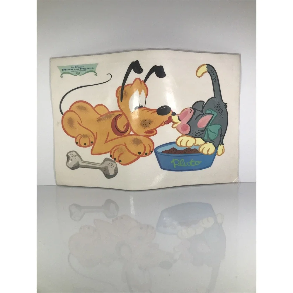 Walt Disney WDW Pluto and Figaro And Sword‎ In The Stone Laminated Placemats